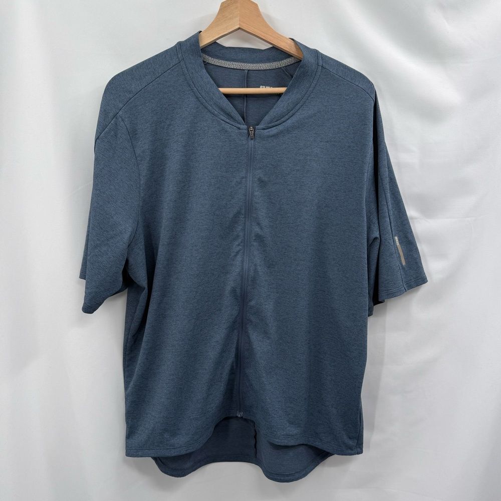 REI Co-op Men's Short Sleeve Cycling Jersey Zip Top in Blue | XL
